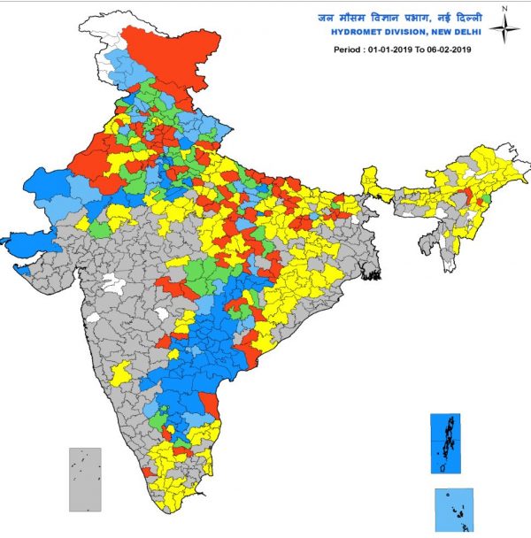 India Drought Map 600x608 