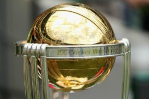 ICC world cup trophy closeup