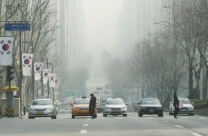 South Korea Covered in smog